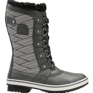 Sorel Tofino II Waterproof Black Houndstooth Snow Winter Boots